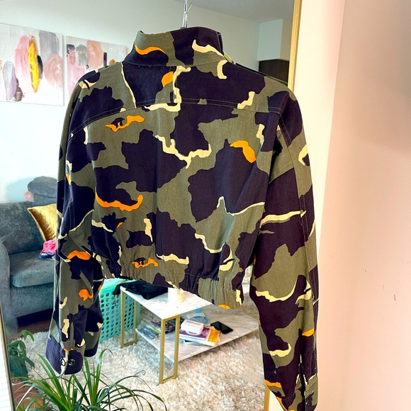 ASOS Cropped military print jacket - Picture 2 of 2